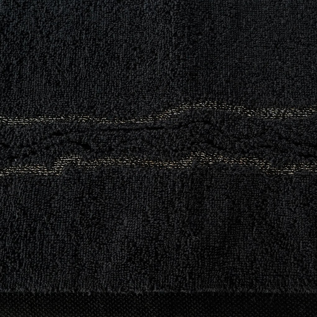 BAVLNENÝ UTERÁK KARIN 70X140 CM ČIERNA