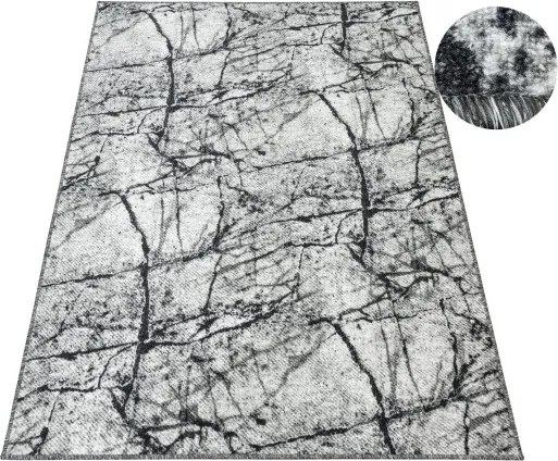 Metrážny koberec Grain 19 sivý