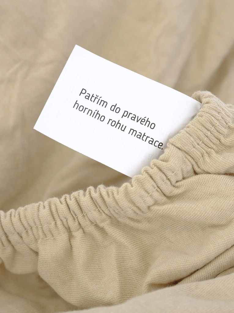 Jersey plachta Classic 140 x 200 cm – béžová