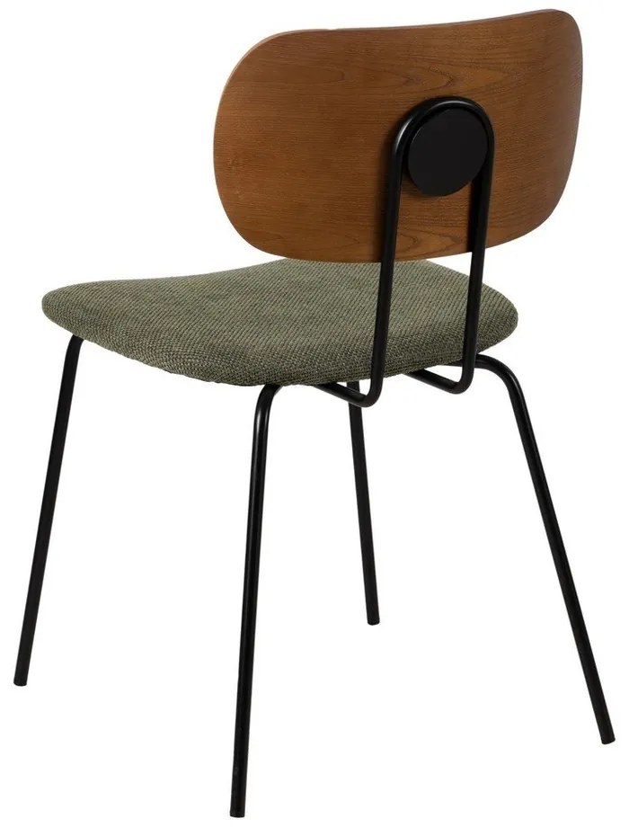 Zeleno-hnedé jedálenské stoličky v súprave 4 ks Cleo – Ixia