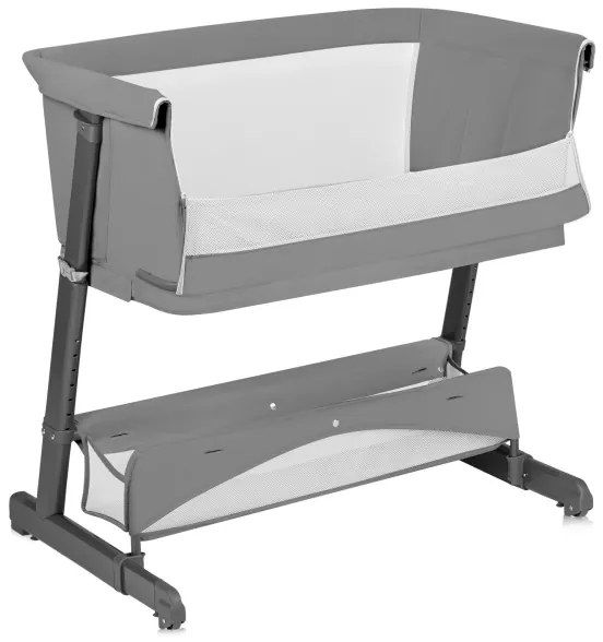 Lionelo - Otroška posteljica 5 v 1 THOMI PLUS Grey Concrete