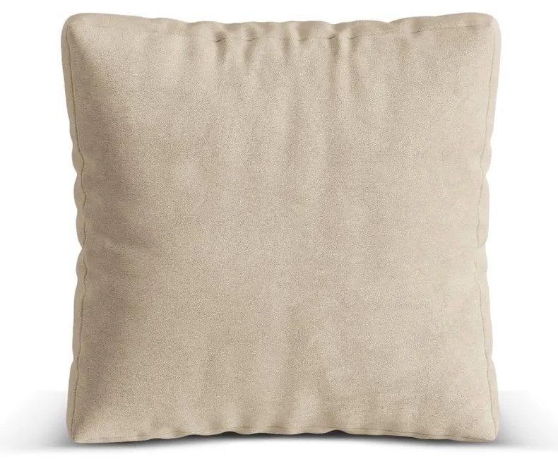 Béžový zamatový vankúš k modulárnej pohovke Martina – Micadoni