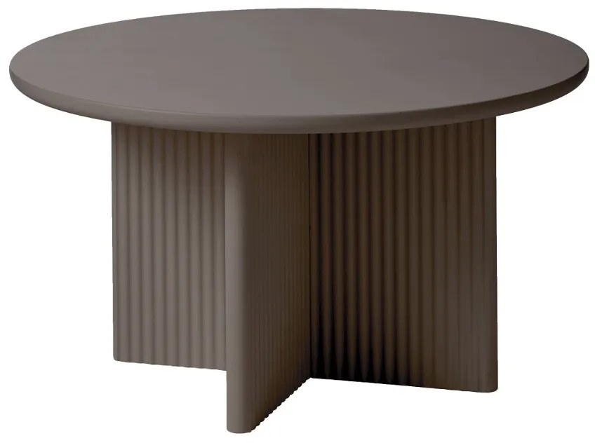 Dizajnový konferenčný stolík Dallyce 80 cm taupe