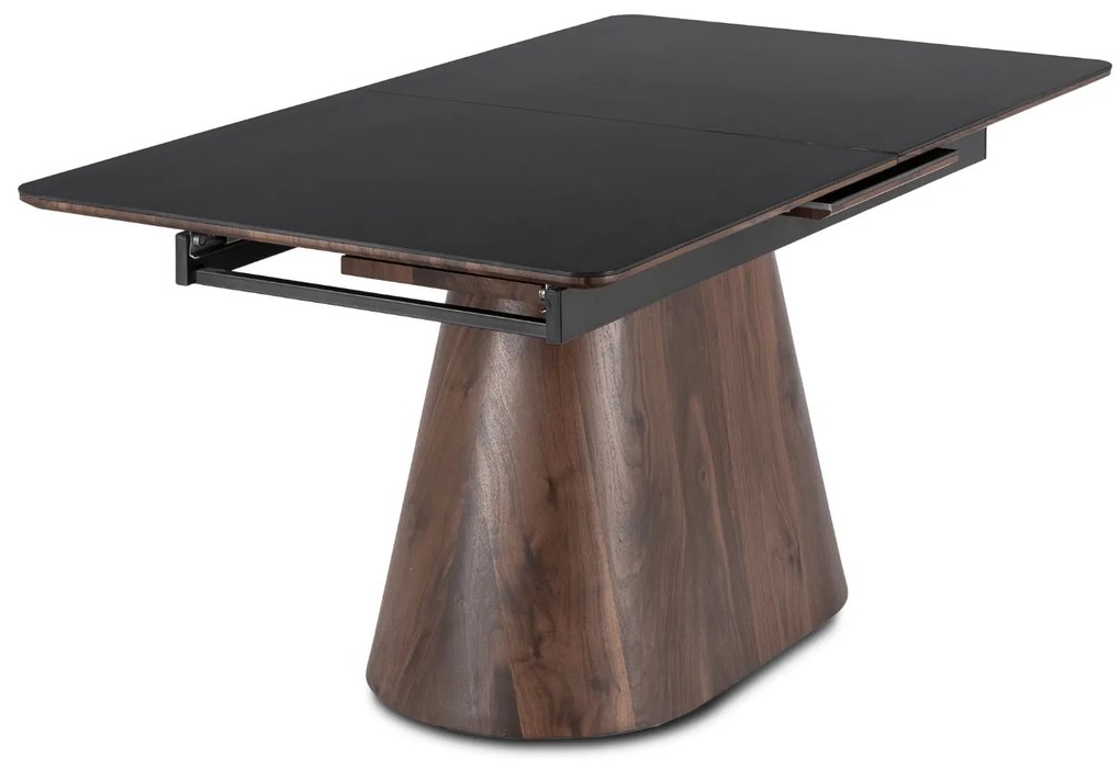 PROXIMA.store - Rozkladací jedálenský stôl LIZBONA FARBA: čierna, konštrukcia: dub
