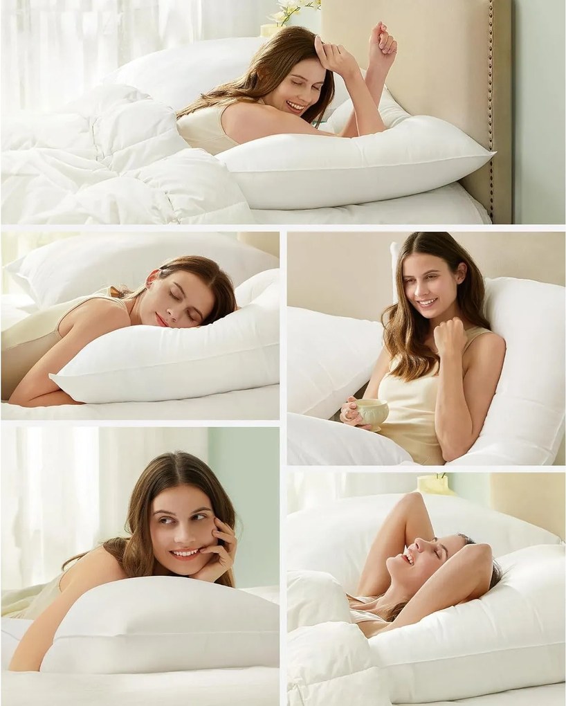 Vankúš 80 x 80 cm, náplň 1500 g, s úložným vakom, biely