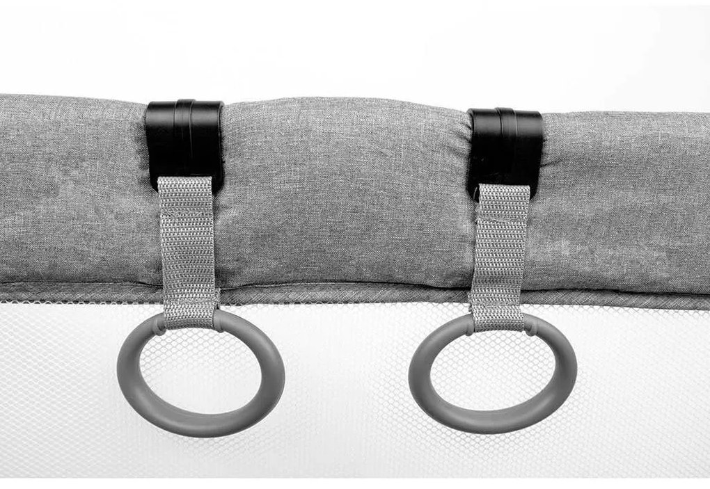 Detská skladacia ohrádka CARETERO Quadra grey