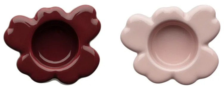 Set svietnikov Unikko, 2ks, 60. výročie / červeno-ružový