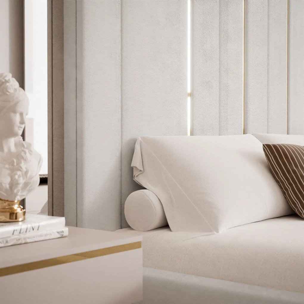 ČALÚNENÁ POSTEĽ CHARLOTTE 140x200 PANELOVÉ ČELO