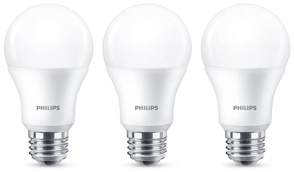 Philips E27 LED žiarovka A60 8W 2.700K matná 3ks