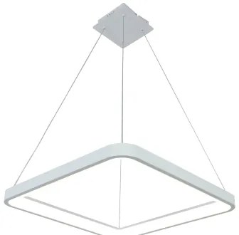 Brilagi - Stmievateľný LED luster na lanku FALCON SLIM LED/50W/230V 50x50 cm biela + s diaľkovým ovládačom