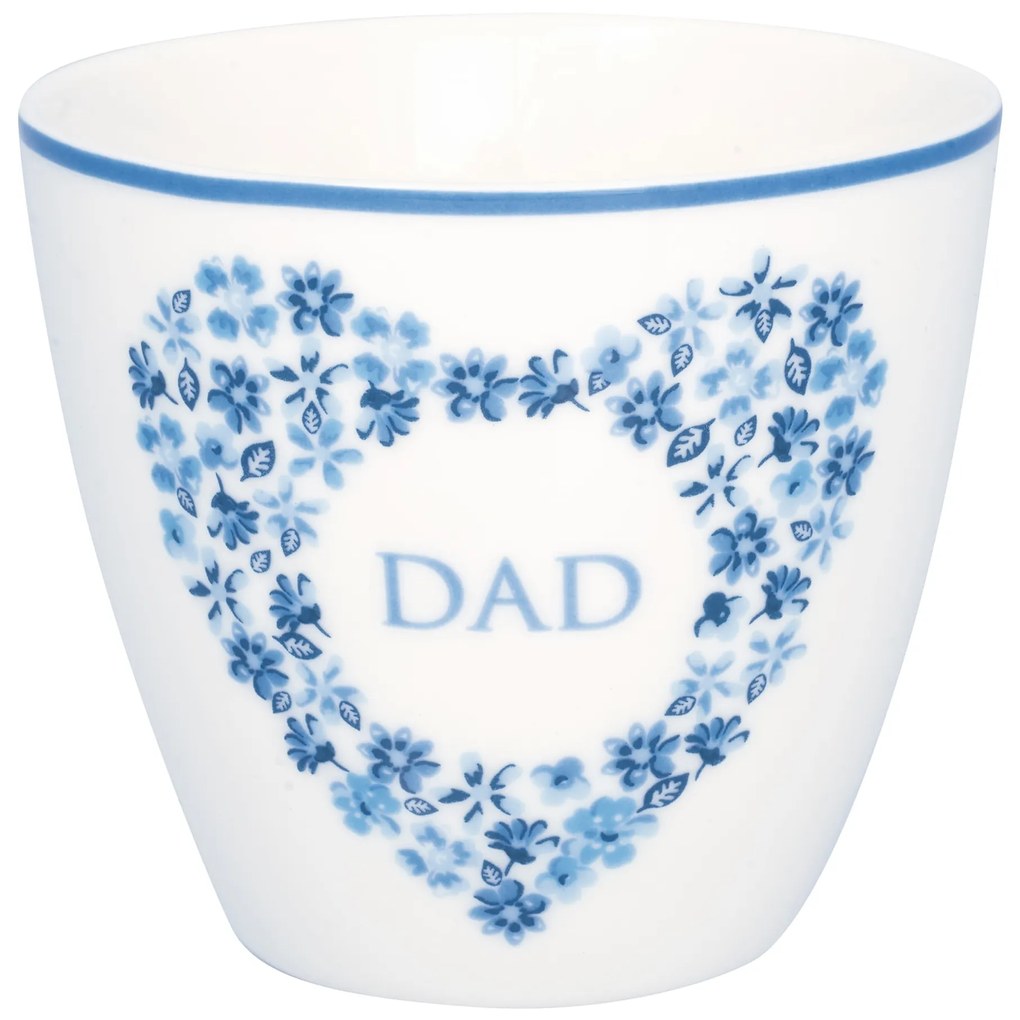 GREEN GATE Latte Cup Dad Heart Blue 300 ml