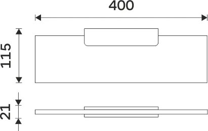 Nimco Polica, 40 cm MAYA - MA 29091B-40-26