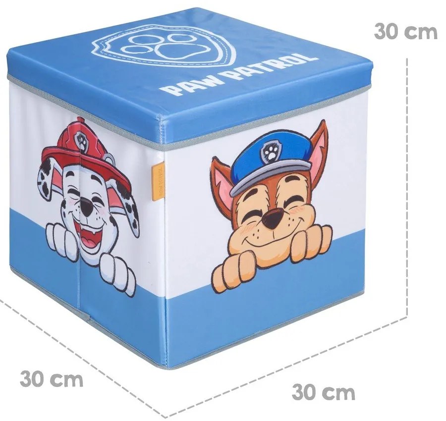 Látkový detský organizér na hračky 30x30x30 cm Paw Patrol – Roba