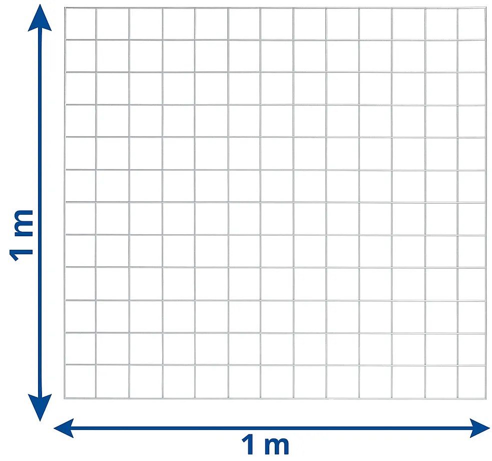 Gabiónová sieť 1×1 m, drôt 3 mm, oká 5×5 cm, balenie 4 ks