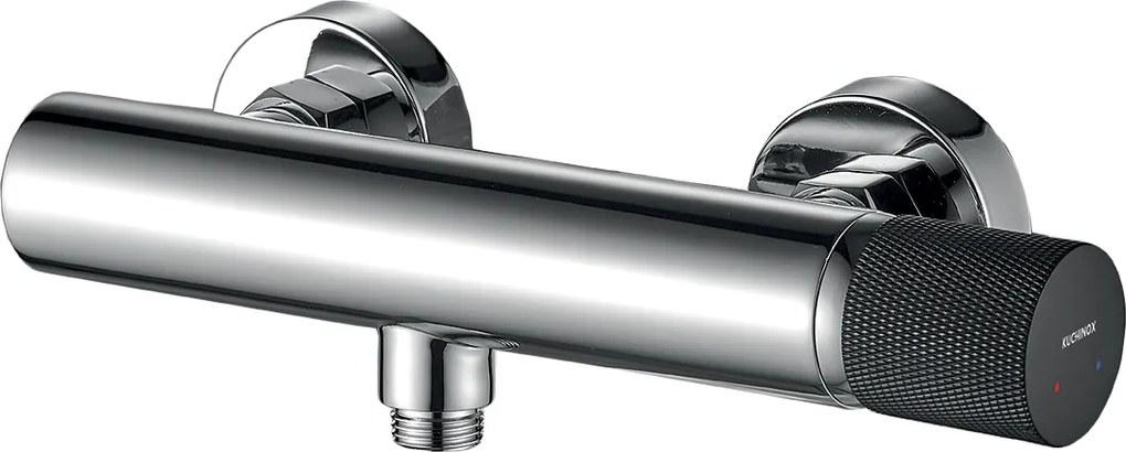 Kuchinox Peros, nástenná sprchová batéria, 150 mm, chrómová/čierna, LAV-BQP_040D