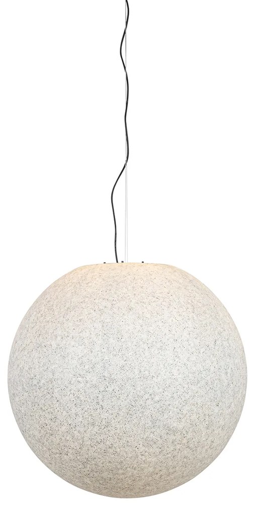 Moderné vonkajšie závesné svietidlo šedé 77 cm IP65 - Nura
