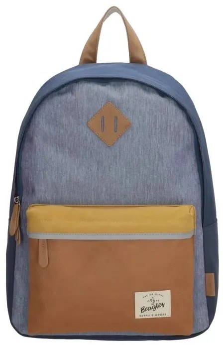Beagles Modrý vodeodolný školský ruksak „Smile“ 11L