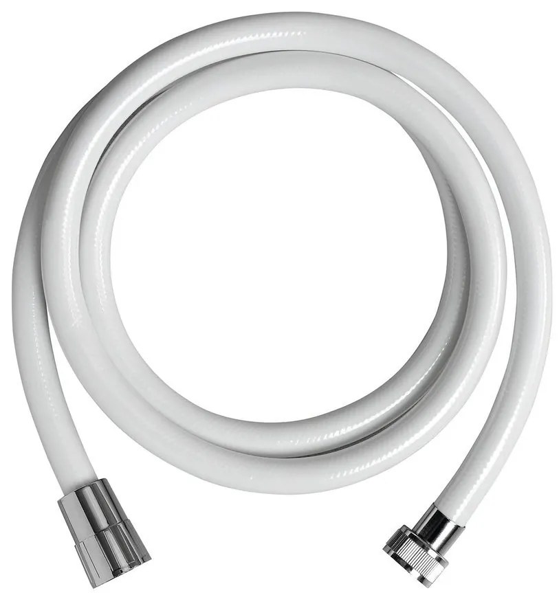 Aqualine Aqualine, NOPEL plastová sprchová hadica, hladká, 150cm, biela, 11078