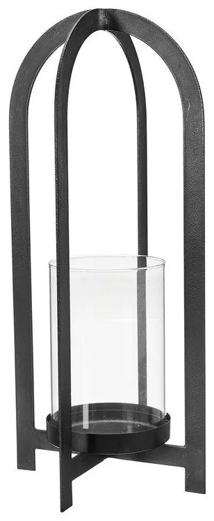 Čierny kovový svietnik ARCH LJUSLYKTA - viac veľkostí Veľkosť: S