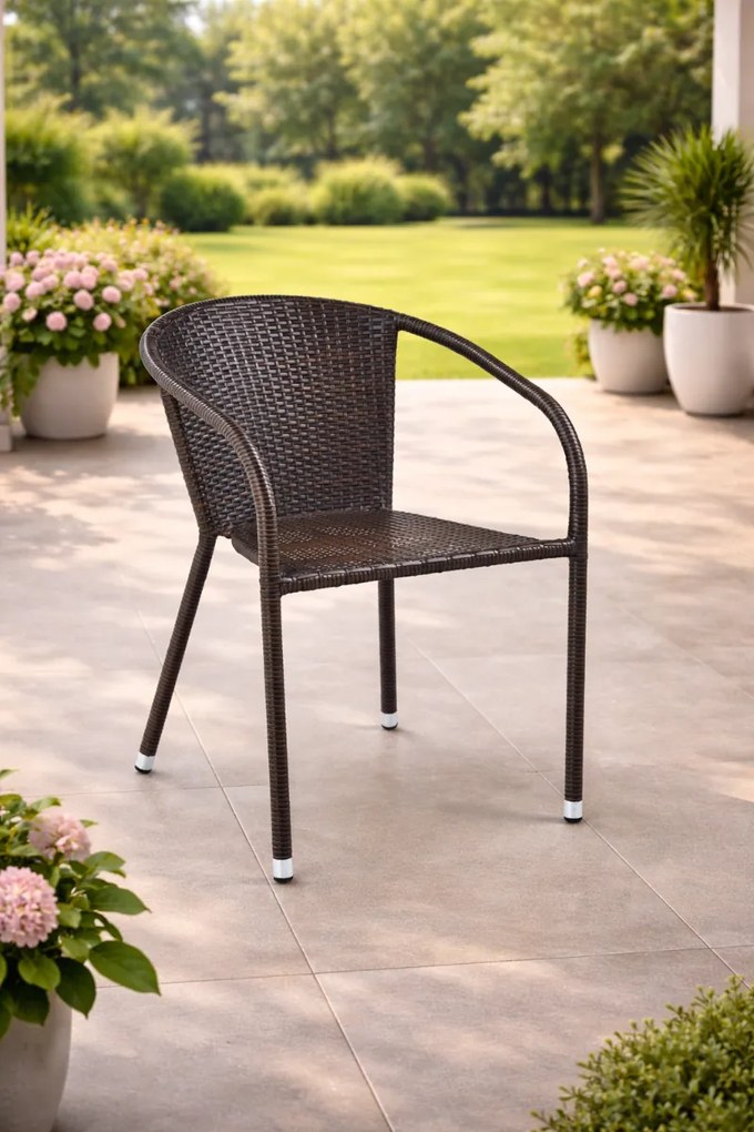 ZÁHRADNÁ STOLIČKA VERGINE HNEDÁ