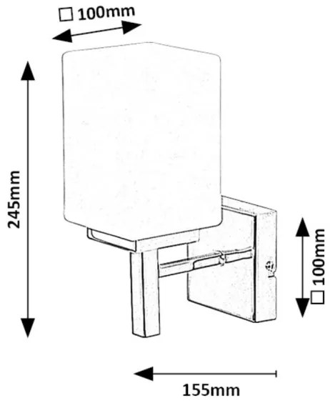 Rabalux 71059 - Kúpeľňové nástenné svietidlo ZENKAI 1xE14/10W/230V IP44 chróm