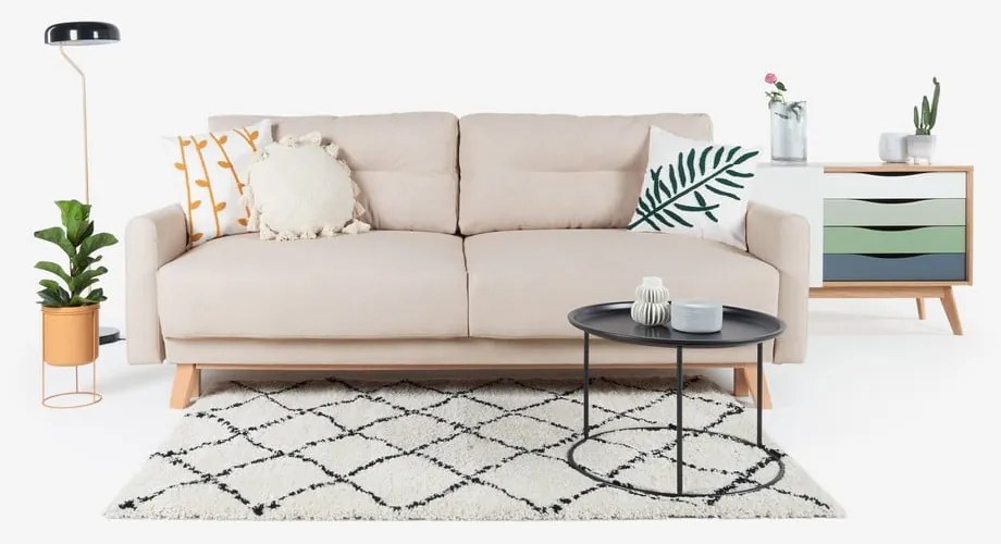 Béžová rozkladacia pohovka Bonami Selection Pop