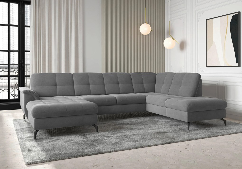 XXXLutz SEDACIA SÚPRAVA, textil, sivá Sit & More - Sedačky - 00014401334L