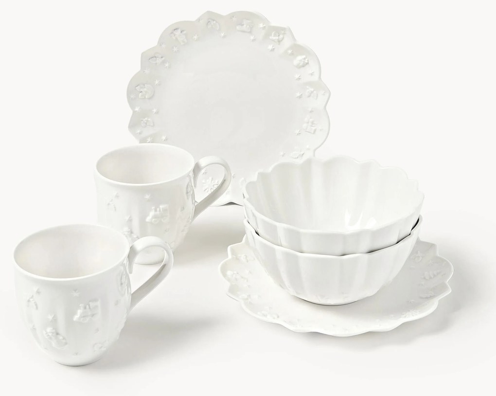 Porcelánová raňajková súprava Toy's Delight, 2 osoby (6 dielov)