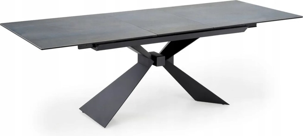 Rozkladací stôl modrý mramor do jedálne, kuchyne a obývačky loft Luciano