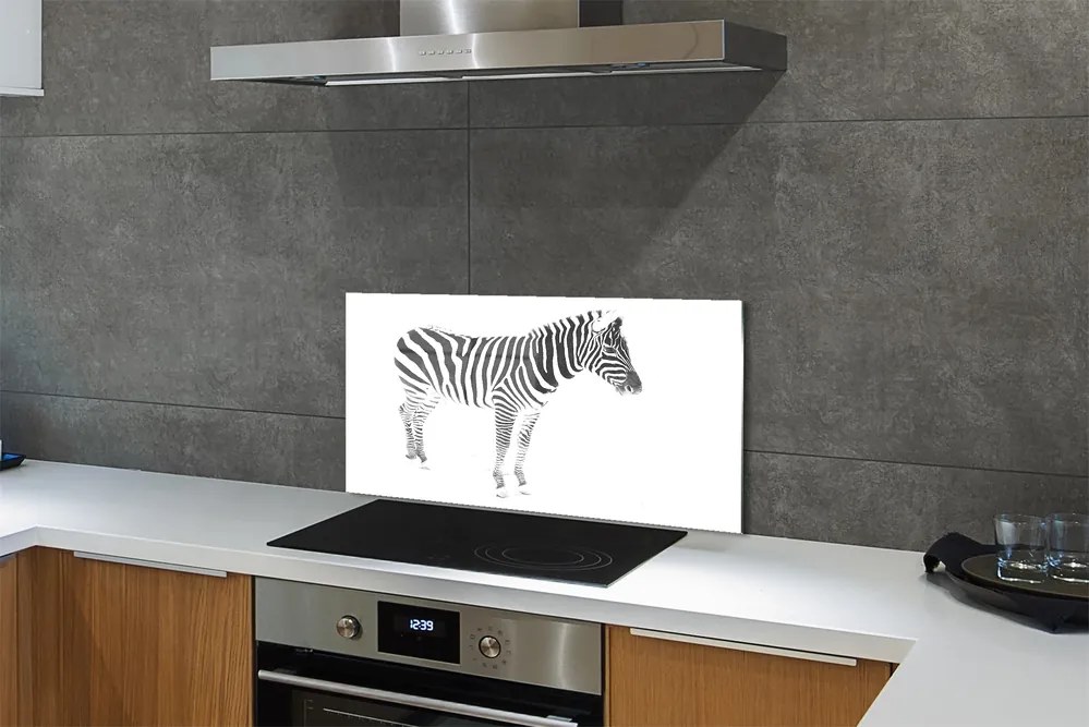 Nástenný panel  maľované zebra 100x50 cm