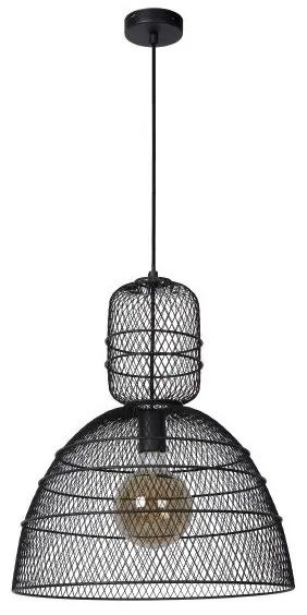 Lucide 78395/01/30 - Luster na lanku GASSET 1xE27/60W/230V čierna