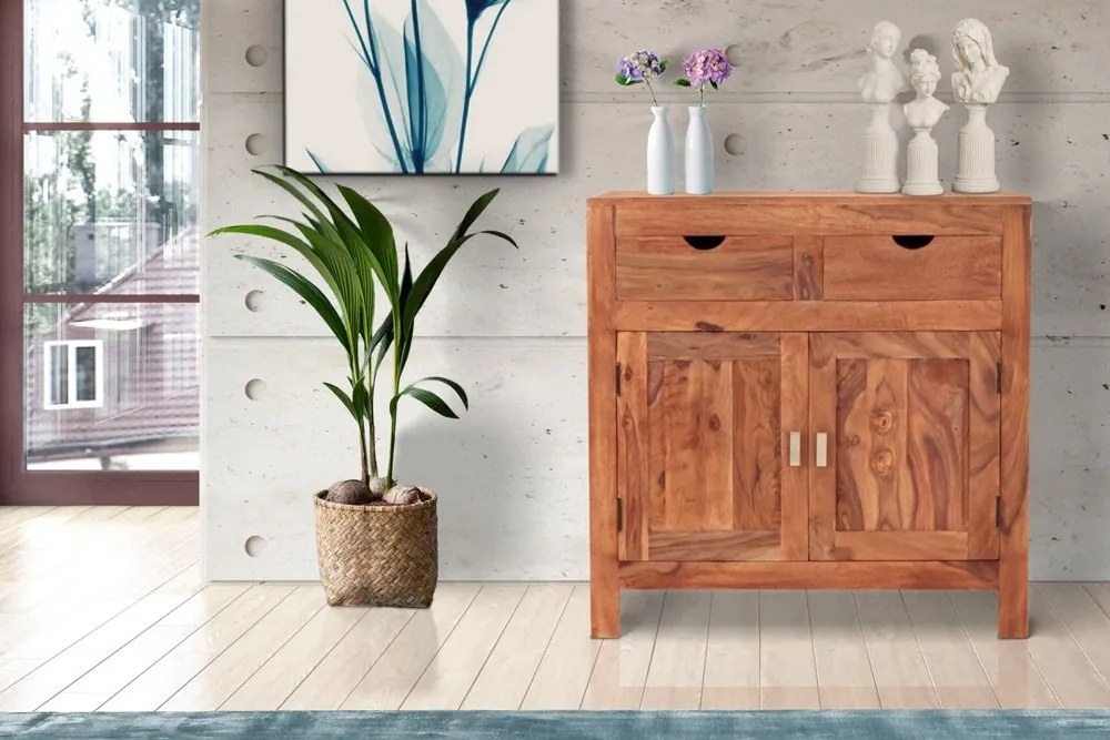 furniture-nabytek.cz - Masivni komoda s dřeva palisandr 90x90x45