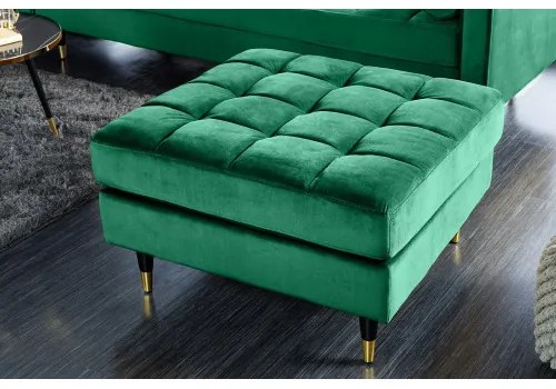 Taburetka 43133 Cozy Zamat Smaragdovozelená  - Komfort-nábytok