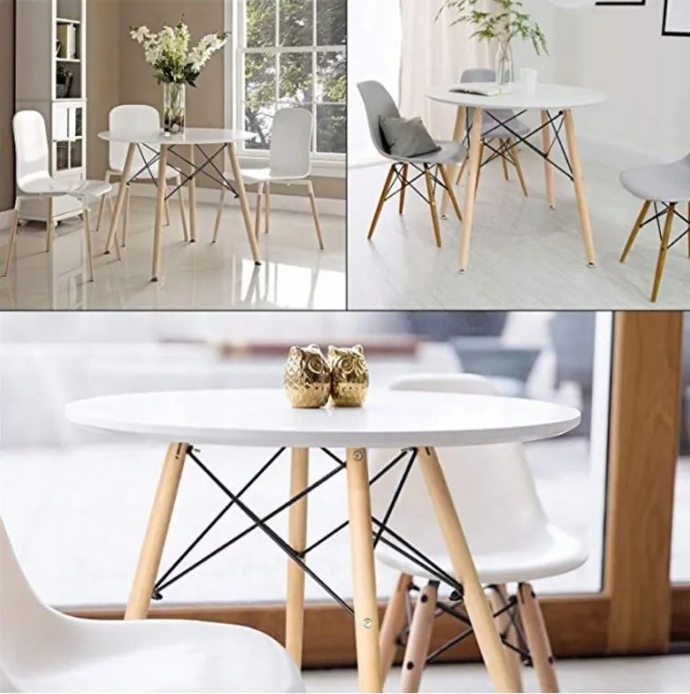 TRENDIE Jedálenský stôl SCANDI 60 cm biely