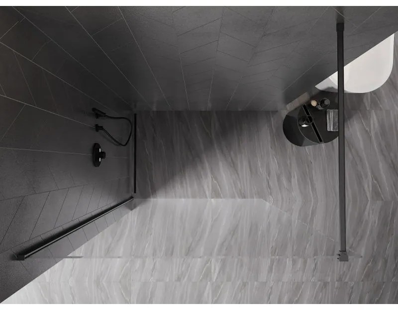 Mexen, Mexen Kioto-X sprchová stena 80 x 200 cm, priehľadná 10 mm, pištoľovo sivá kartáčovaná - 800-080-101-66-00-X