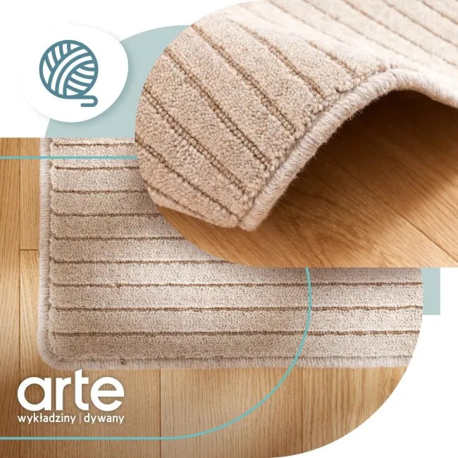 Koberec Agnella Noble Ruti svetlobéžový