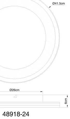 Globo 48918-24 - LED Stmievateľné stropné svietidlo CLARINO LED/24W/230V + DO