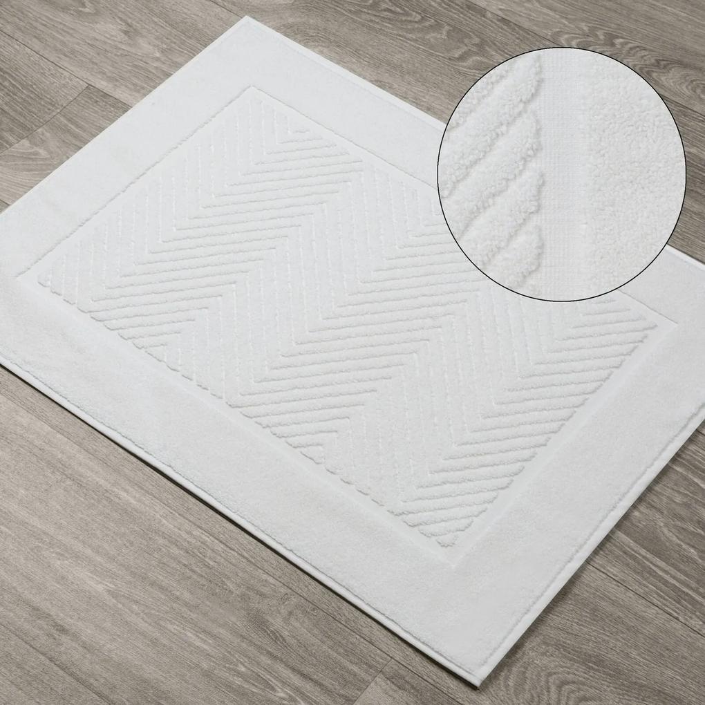 Kúpeľňový koberec KALIA 50x70 cm biela