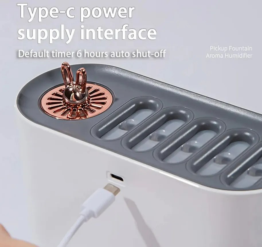 Aromaterapeutický difuzér na esenciálne oleje s RGB osvetlením - LA-0649-2 - 700 ml - oranžová