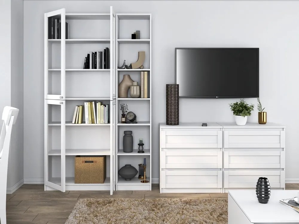 Vitrína PAPHOS 40 cm III biela