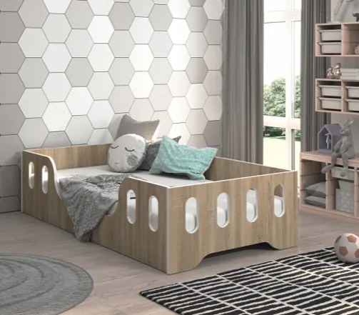 Detská posteľ LAKI 160 x 80 cm v dekore dub sonoma