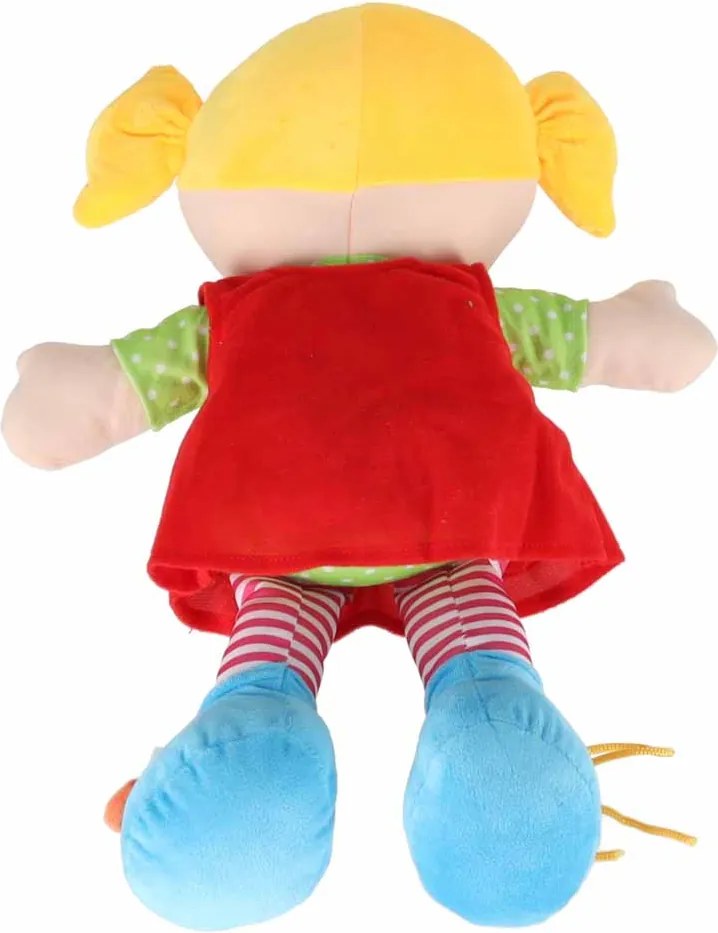 Látková senzorická bábika KIK na učenie obliekania, 46 cm