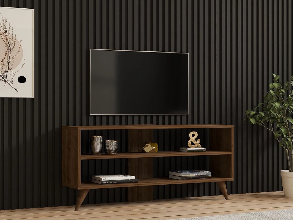 TV stolík Ozzy (orech). Akcia -18%. Vlastná spoľahlivá doprava až k Vám domov. 1088809