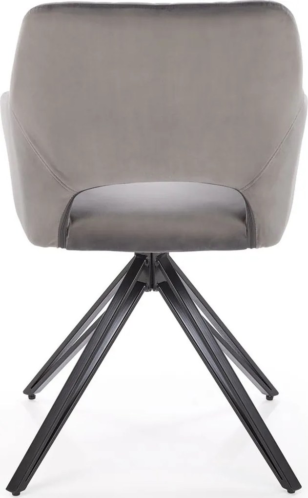 Jedálenská otočná stolička BELEN - šedá