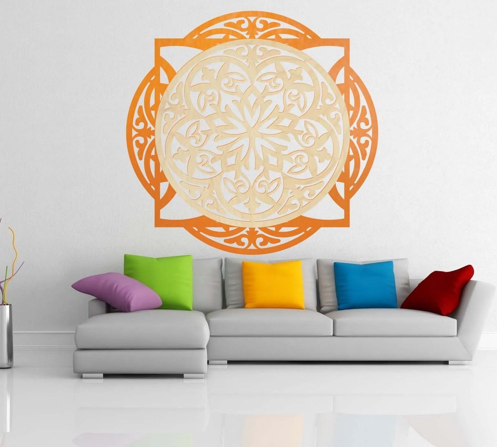 SENTOP | Drevený dekoratívny obraz s elegantným vzorom - mandala I SENTOP PR0304