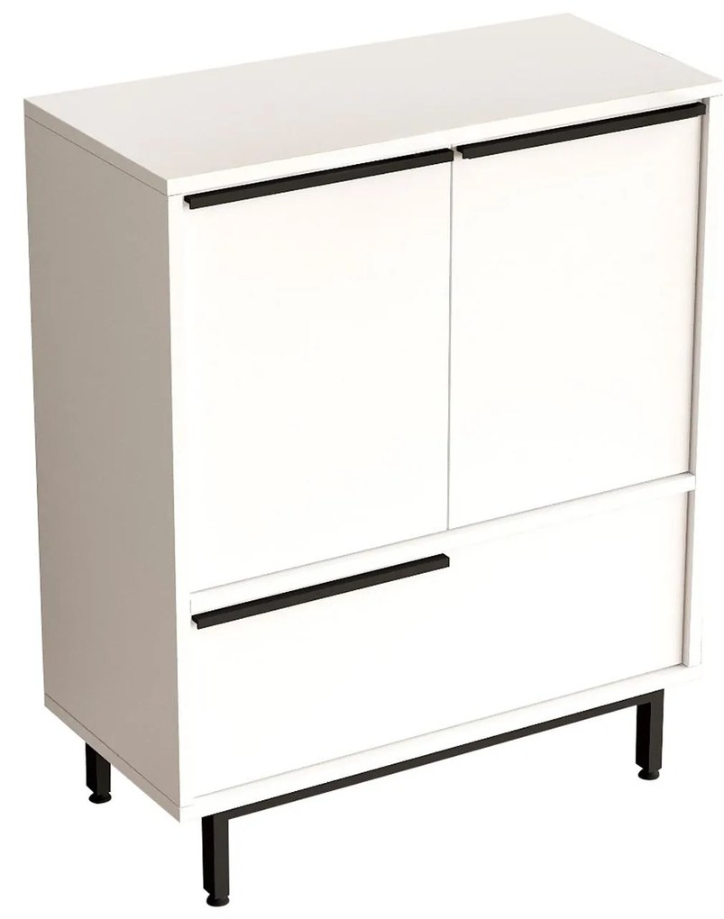 Botník (skrinka na topánky) Nimelo 4 (biela). Akcia -18%. Vlastná spoľahlivá doprava až k Vám domov. 1094671