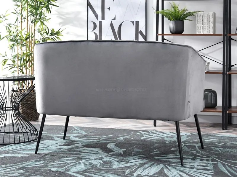 Pohovka Etimee S (sivá + čierna). Akcia -27%. Vlastná spoľahlivá doprava až k Vám domov. 1111398