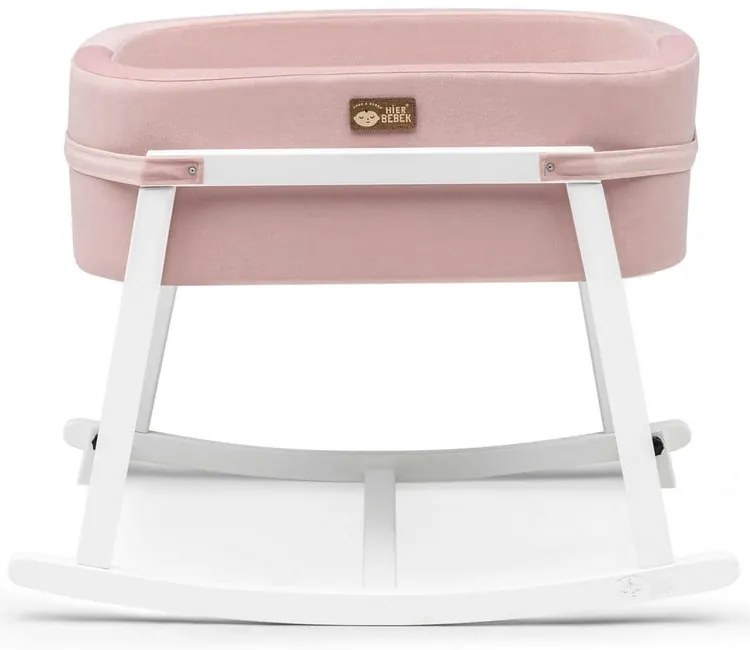 Biela/ružová kolíska Hier – Kalune Design