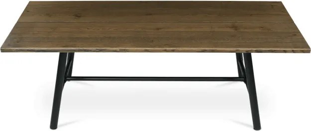 Jedálenský stôl 220x90 cm HT-T1822 WAL orech / čierne nohy