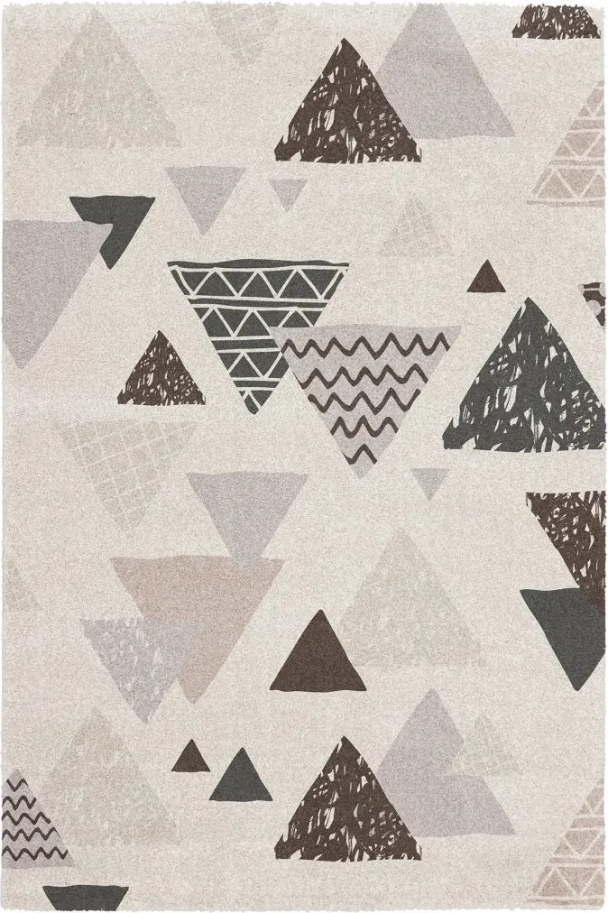 AKCIA: 80x150 cm Kusový koberec Bronx 542 WHITE, biela, obývacia izba, Obsession